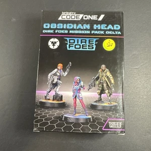 DIRE FOES MISSION PACK DELTA OBSIDIAN HEAD Infinity CodeOne Corvus Belli - Picture 1 of 2