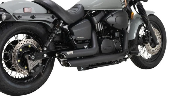 Vance & Hines Shortshots Staggered Full Exhaust System Black for Honda VT750 Foto 1 de 1