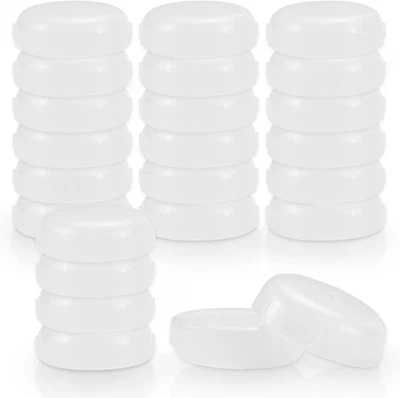 24 Pack Wrought Iron Patio Furniture Feet Caps 1-1/2 Inch round Plastic Outdoor - Image 1 of 4