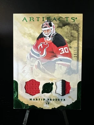 2010-11 Artifacts - Martin Brodeur Jersey Patch Emerald /50 - Image 1 of 2
