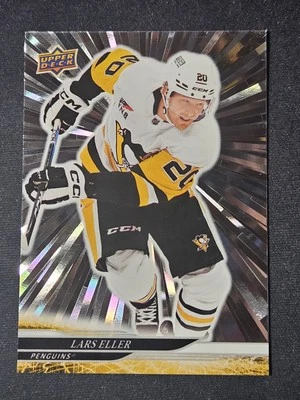 24-25 Upper Deck Lars Eller Silver Outburst 🌟🌟🌟 Pittsburgh Penguins  - Image 1 of 2
