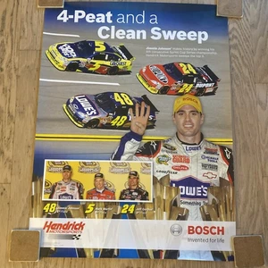 Rare 4-Peat and a Clean Sweep Hendrick Motorsports,Johnson, Martin,Gordon 24x32 - Picture 1 of 1