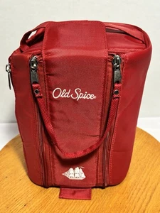 Old Spice Red Toiletry Traveler Bag 9x4 - Picture 1 of 11