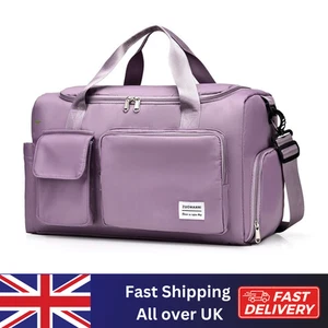Large Gym Duffle Bag Waterproof Weekend Travel Sports Holdall Bags Luggage - Picture 1 of 30