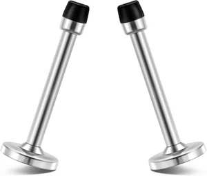 Door Stopper, 5 Inch Extra Long Stop, 5 x 2 Pack, Brushed Nickel - Picture 1 of 7