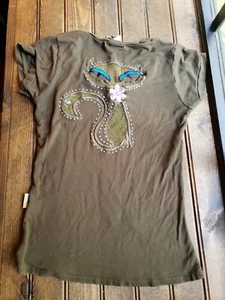 VINTAGE RARE "AMI YUMI" Womens Cat Shirt Size Small - Picture 1 of 12