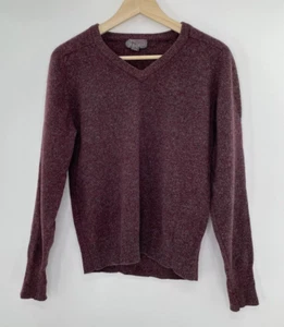 Vintage Lord & Taylor The Man Shop Sweater 100% LambsWool Burgundy Pullover Sz M - Picture 1 of 11