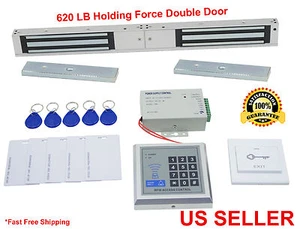 620LB Electric Lock Magnetic Access Control DOUBLE DOOR ID Card System7 - Picture 1 of 3