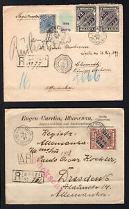Brazil 1899/1901, Nr. Sc. 128, 131, 135, 151, newspaper stamps on covers