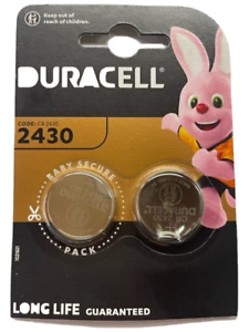 2 x Duracell CR2430 Battery 3V Lithium Coin Cell Battery  DL2430