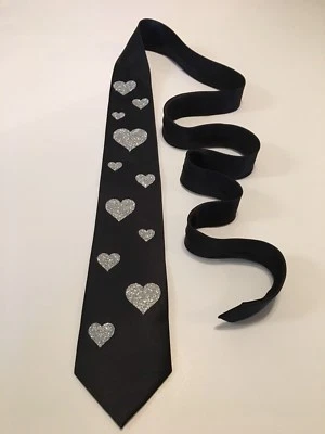 Glitter Silver Hearts, New, Cool - Image 1 of 4