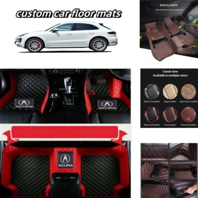 For Acura Car Mats ILX MDX NSX RDX RL TL TLX TSX ZDX Waterproof Custom Carpets Foto 1 de 4