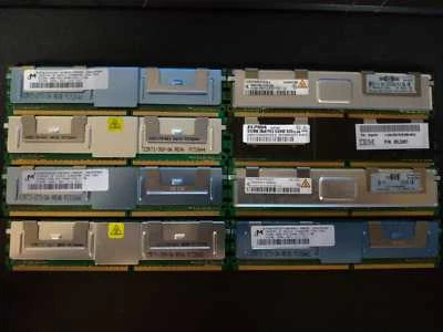 RAM DDR2 4GB = 8x512MB 667mhz SERVER pc2-5300f-555-11-a0 ECC - Immagine 1 di 2