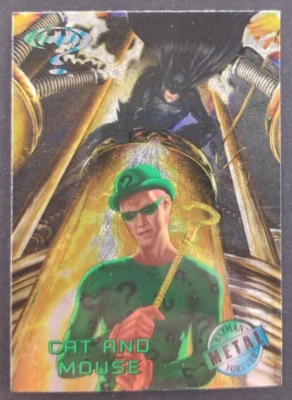 Batman Forever 1995 Riddler Fleer Metal Card #21 (NM) - Image 1 of 2