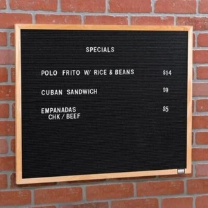 Framed Letter Board Message Centers | Includes one Set of 3/4" Helvetica Letters - Picture 1 of 3