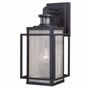 VAXCEL Outdoor Sconces Hyde Bronze Motion Sensor Dusk to Dawn Adjustable Mission - Picture 1 of 11