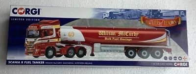 CORGI HAULIERS OF RENOWN 1:50 SCANIA R FUEL TANKER - WILSON McCURDY, CC13759 - Image 1 of 4