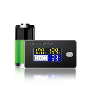 12V-36V Battery Status Charge Capacity LCD Digital Indicator Monitor Meter Gauge - Picture 1 of 9