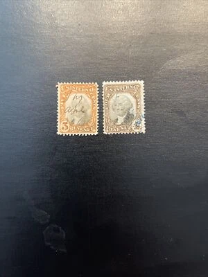 US R136-R137…4c Third Issue Revenue Stamp Used Ng R136 Has Pinhole - Image 1 of 2