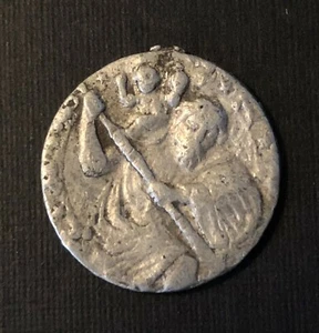 St Christopher Medal Model A Ford Racing Good Luck Token Medal - Picture 1 of 2