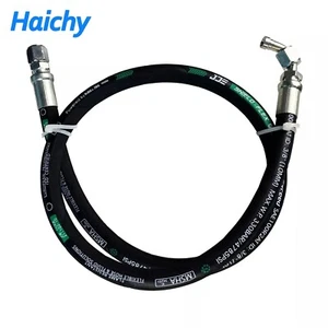 Hydraulic Hose Swivel Assembly 1/4” with Female JIC X90° , 36IN , 5800 PSI - Picture 1 of 5
