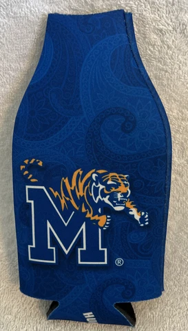 MISSOURI TIGERS BOTTLE HOLDER COOZIE KOOZIE COOLER W/ ZIPPER Cover