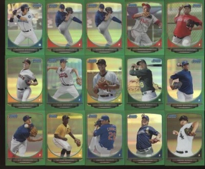 40 Lot 2013 Bowman Chrome MINI Green Refractor Lot /75 Sharp! - Image 1 of 4