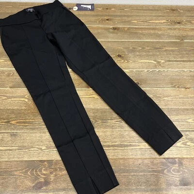 NYDJ Mujer Negro Leggins Básicos con Abertura Frontal Pantalones Talla 00 Foto 1 de 4