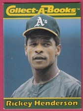 1990 Collect A Books -- Rickey Henderson -- Athletics -- Box 732
