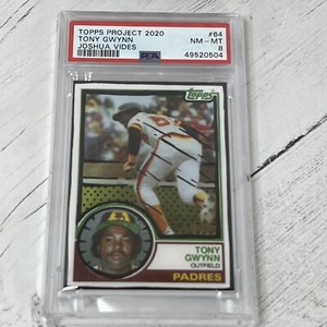 Topps Project 2020 Tony Gwynn # 64 1983 Baseball PSA 8 Graded POP 1 Joshua Vides