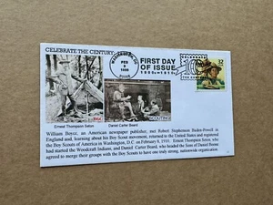 US Celebrate Century FDC#3183 (1910-10) Boy Scouts America=Dr Boyce+Baden-Powell - Picture 1 of 1