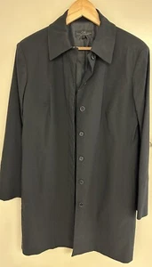 Cue Womens Black Lined Coat Size 12 - Made in Australia- Near New - Picture 1 of 4