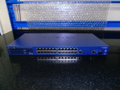 NetGear FS726T ProSafe 24 Port 10/100 Smart Switch + 2 X Gig Ports - Image 1 of 4