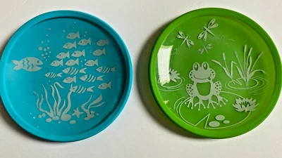 Juego de 2 fundas de agarre de silicona coloridas placas de vidrio templado para niños Brinware Foto 1 de 4