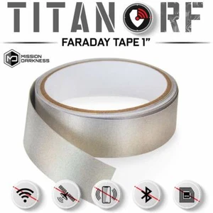 TitanRF Faraday Band - 1 Zoll B x 10 Fuß L leitfähige Kleberolle - Bild 1 von 7