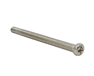 100PK M4 x 50mm Phillips Round Head Carbon Steel Metric Screw, 6.6MM Head - Picture 1 of 6
