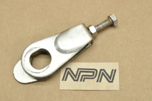 Vtg Used OEM Suzuki 1971 T125 TC125 Left Drive Chain Adjuster & Bolt 61420-20100 - Picture 1 of 4