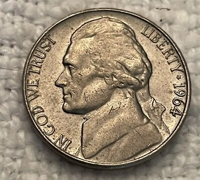 1964 Jefferson Nickel ~ Steps Multi Error~ Ghost Letters DDO/DDR Rare Error Coin - Image 1 of 4