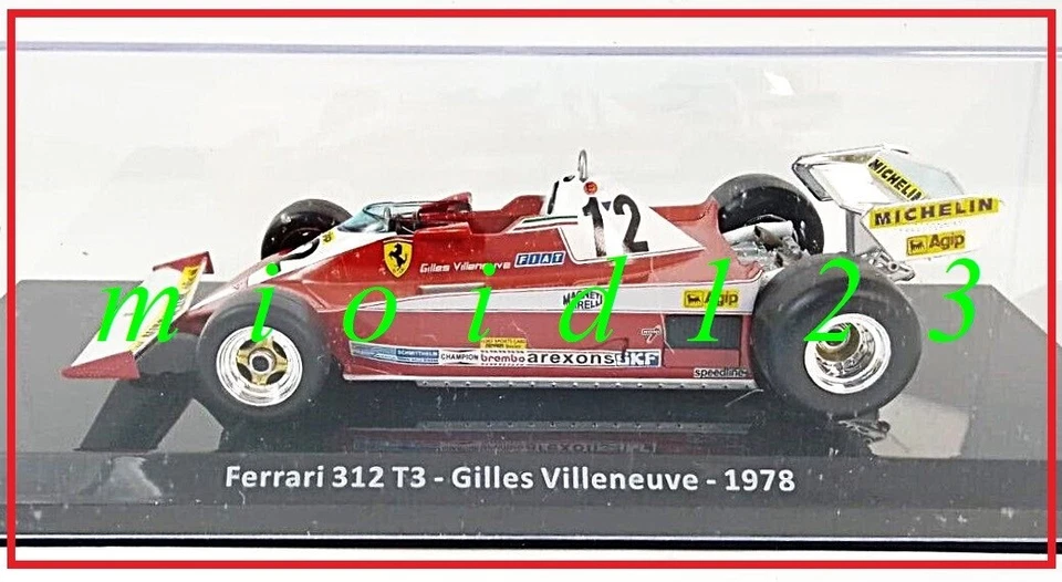 FERRARI F1 1978 - 312T3 : Gilles VILLENEUVE - Winner Canada GP - 1/24 Die-cast - Immagine 1 di 1