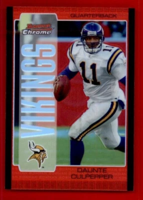 2005 Bowman Chrome Red Refractors #99 Daunte Culpepper. - Image 1 of 2