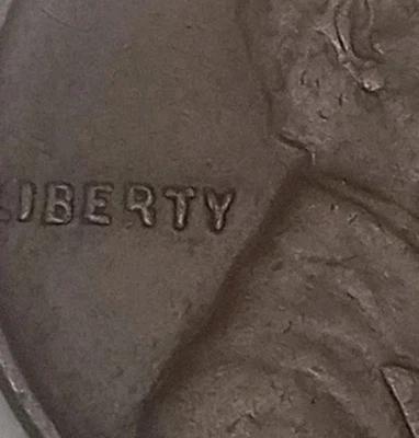 1936 P Broken R Lincoln Wheat Cent Penny,Mint Error Coin,Free Shipping!!! - Image 1 of 3