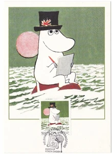 Finnland Maxi 1998, Mumins, Mumin Pappa Schrift, neuwertig - Bild 1 von 1