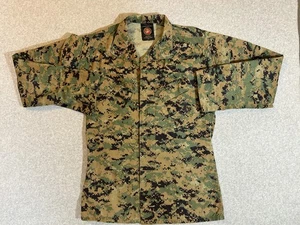 Camo Jacket Mens Small USMC Marines Digital Woodland MARPAT Military Shirt - Picture 1 of 12
