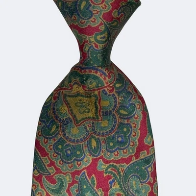 CORBATA LUCIANO SOPRANI SEDA VINTAGE DISEÑO FLORAL MULTICOLOR HECHA EN JAPÓN Foto 1 de 4
