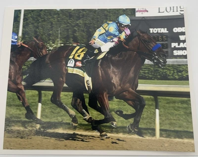 2015 Kentucky Derby American Pharoah & Victor Espinoza Triple Crown 8x10 Photo - Image 1 of 4