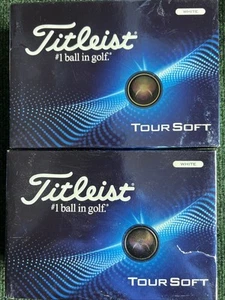 Titleist Tour Soft Golf Balls, White (2 Dozen) Brand New - Picture 1 of 4