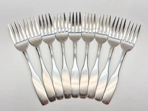 Oneida Community PAUL REVERE Salad Forks 6 1/2” Stainless Flatware Set of 9 - Picture 1 of 5