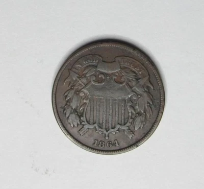 1864 U.S. Two Cent Piece * Better Grade * They Are Not Making Any more of These - Image 1 of 2