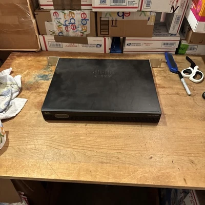 Cisco 4300 Series ISR4321/K9 V04 Integrated Services Router w/ Rack Ears Tested - Image 1 of 4