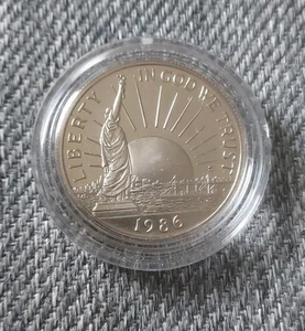 Proof 1986-S Statue of Liberty Clad Comm Half Dollar - Picture 1 of 2